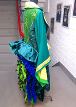 Karneval Garde Jacke Volants hinten